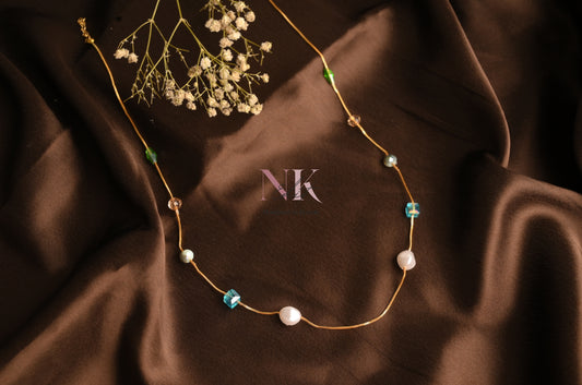 Aurora Glow Beaded Neckline