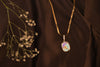 Aurora Glow Pendant Neckline