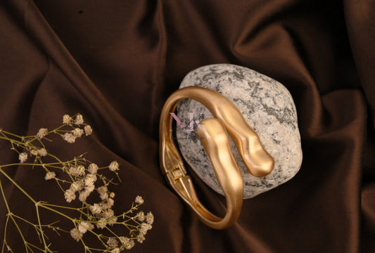Golden Wave Cuff Bracelet