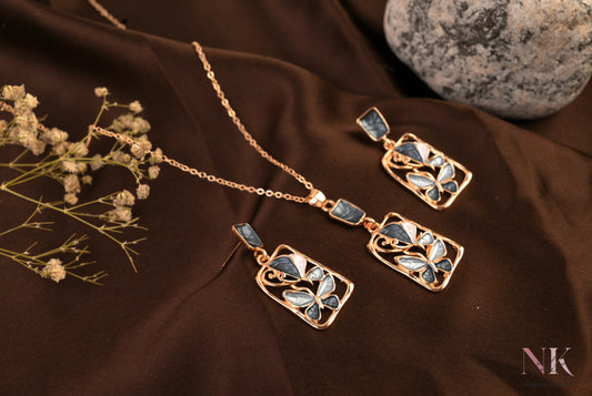 Midnight Butterfly Charm Set