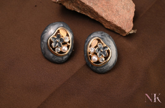 Midnight Bloom Studs
