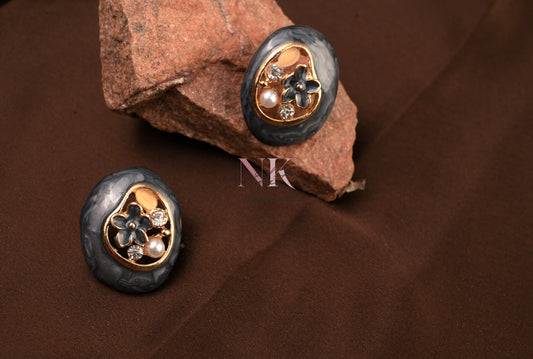Midnight Bloom Studs