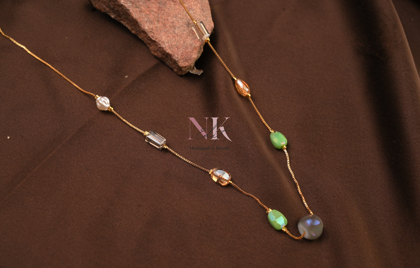 Ethereal Radiance Multi-Stone Neckline