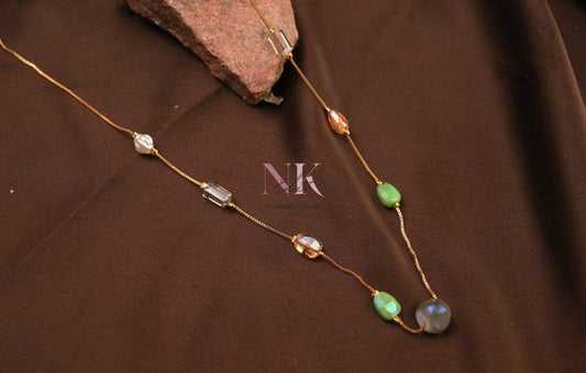 Ethereal Radiance Multi-Stone Neckline