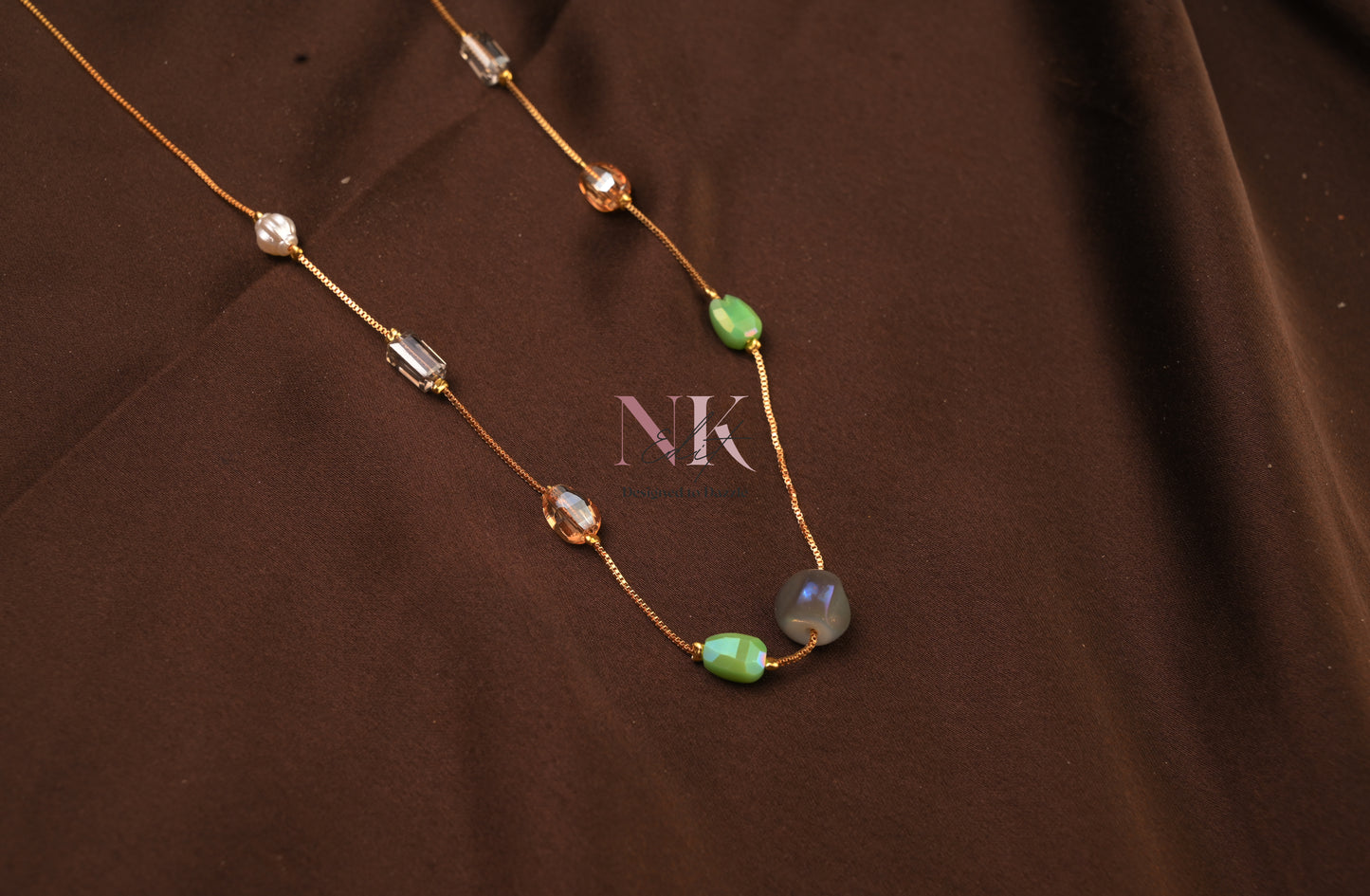 Ethereal Radiance Multi-Stone Neckline