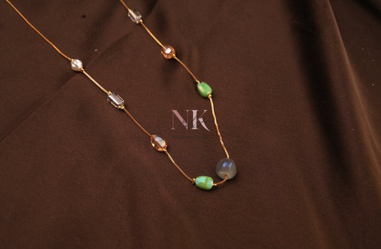 Ethereal Radiance Multi-Stone Neckline