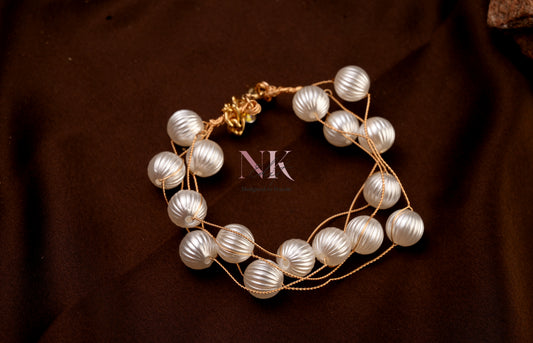 Radiant Pearl Cluster Bracelet
