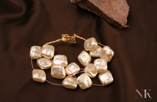 Luxe Baroque Pearl Bracelet