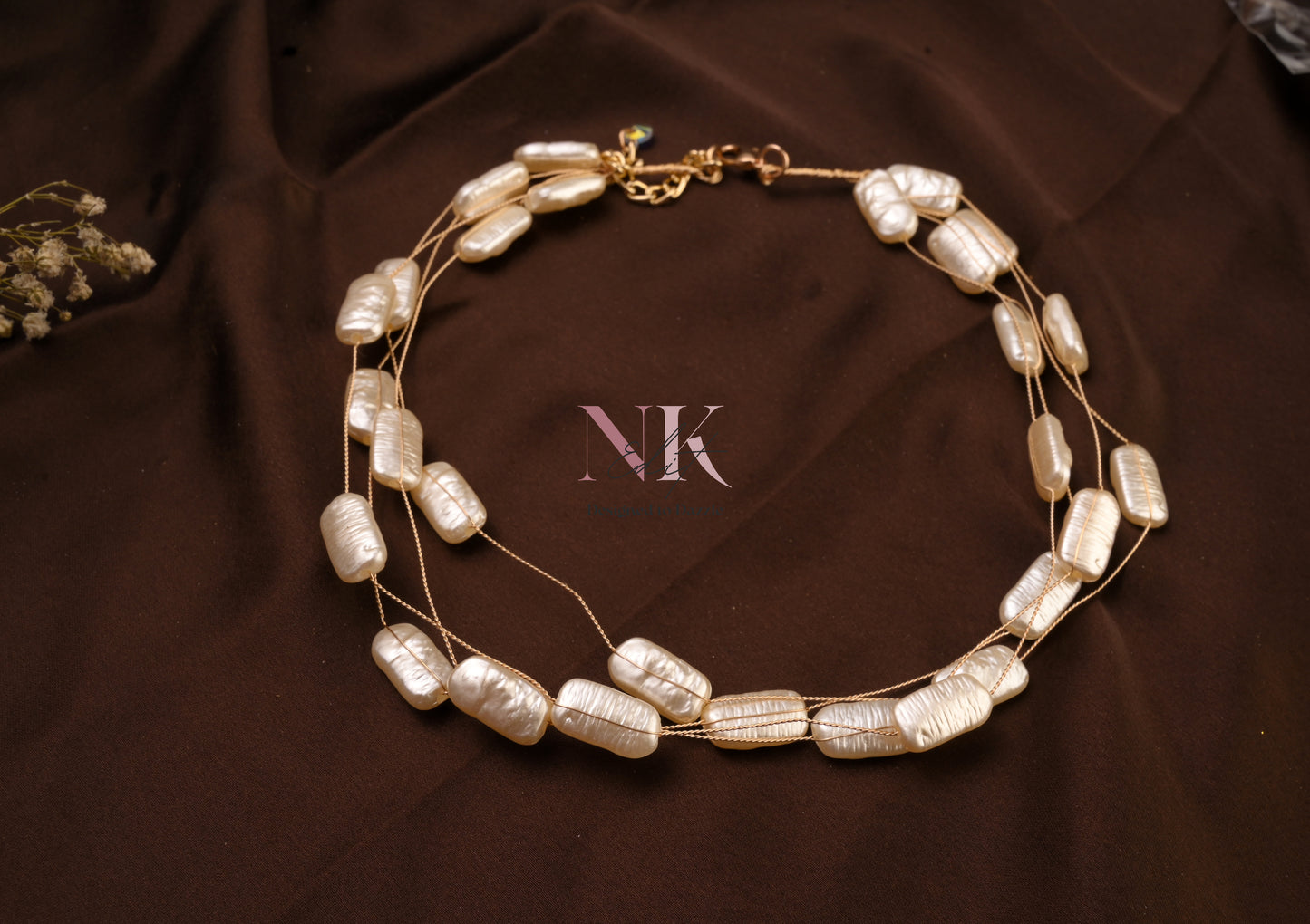 Eternal Glow Layered Pearl Neckline