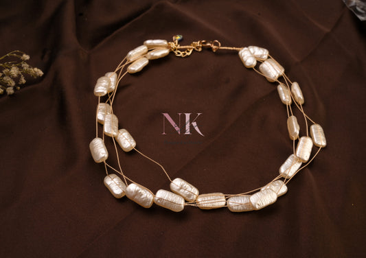 Eternal Glow Layered Pearl Neckline