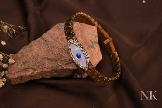 Evil Eye Guardian Bracelet in Premium Gold Finish