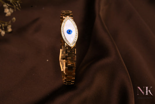 Evil Eye Guardian Bracelet in Premium Gold Finish