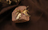 Golden Butterfly Charm Adjustable Ring