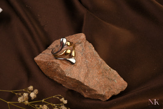 Dual Tone Wave Ring