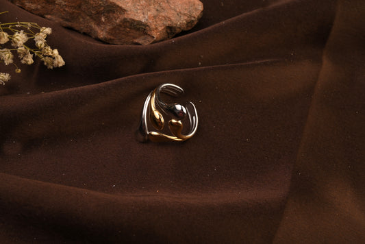 Dual Tone Wave Ring