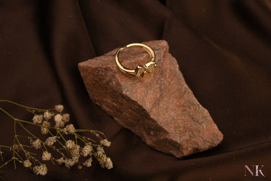 Golden Bow Glam Ring