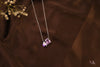 Lavender Gem Stone Glow Pendant