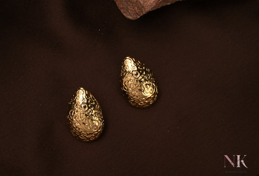 Golden Textured Dome Studs