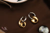 Dual Tone Link Hoop Drops