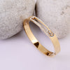 Hollow Cut Moveable Crystal Gold Bracelet