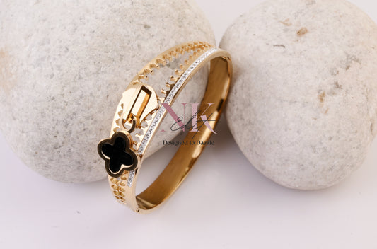 Black Clover Zip Style Bracelet