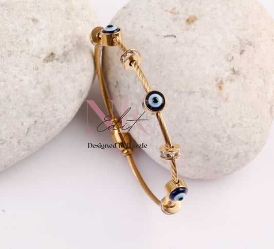 Golden Evil Eye Guardian Bracelet