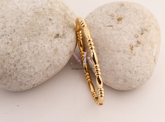 Golden Beaded Charm Bracelet