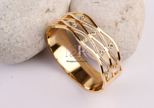 Golden Twilight Swirl Bracelet