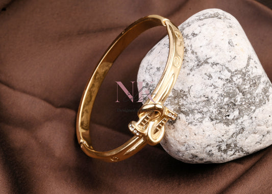 Golden Monogram Bracelet