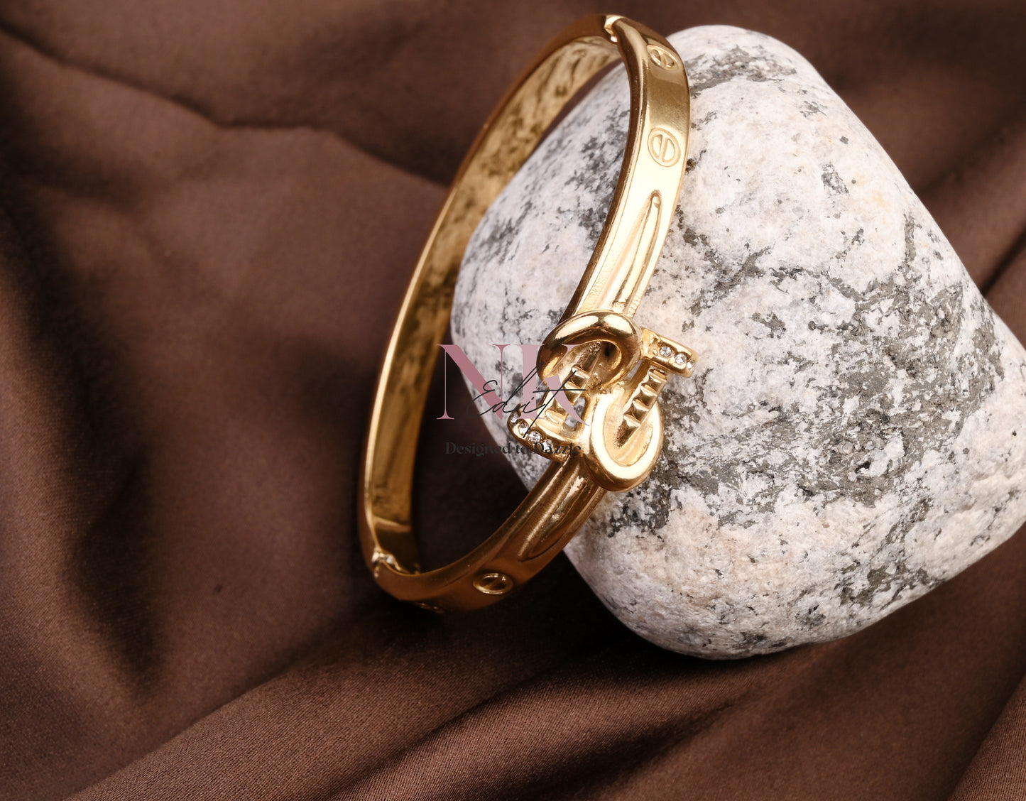 Golden Monogram Bracelet