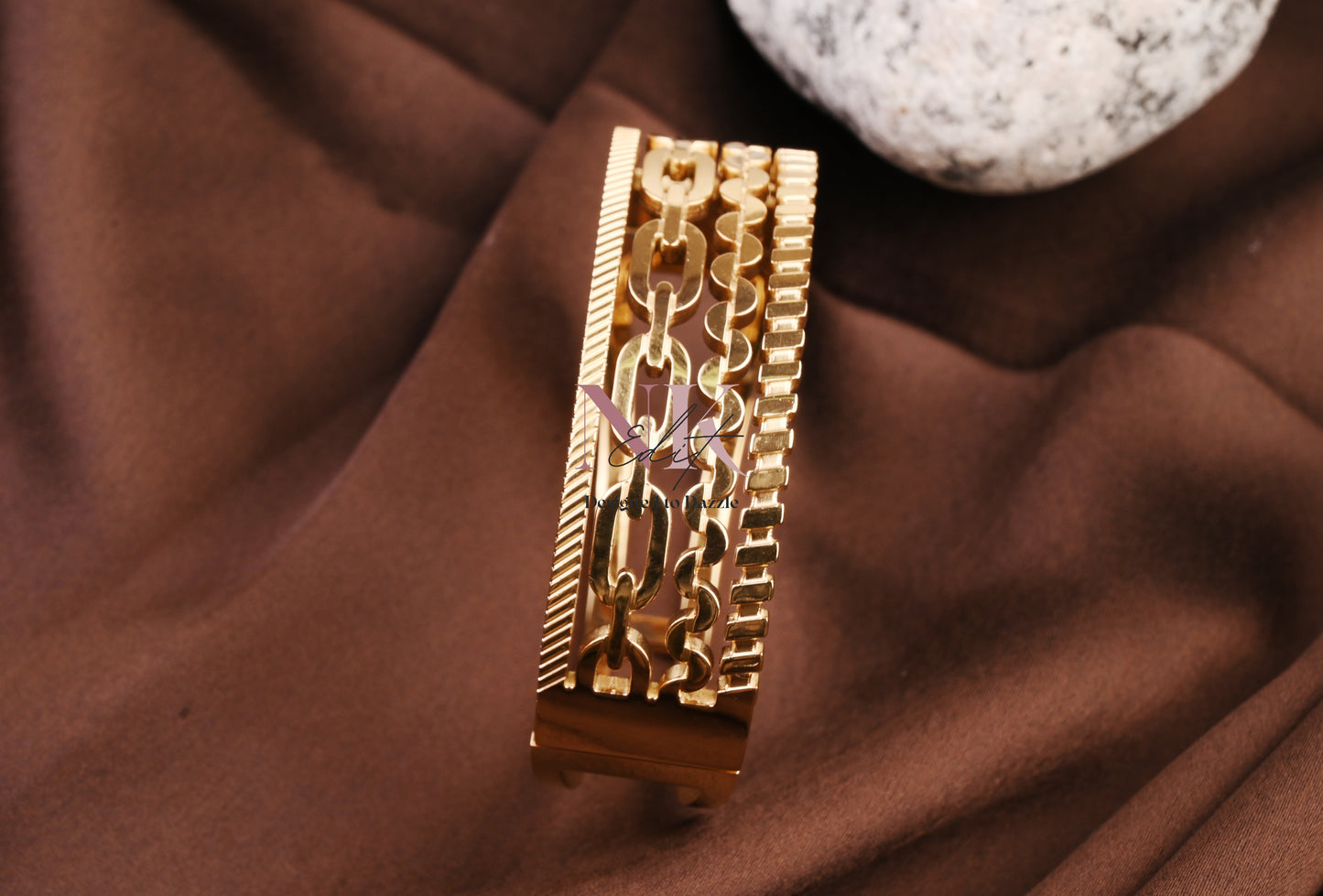 Golden Chain Link Luxe Bracelet