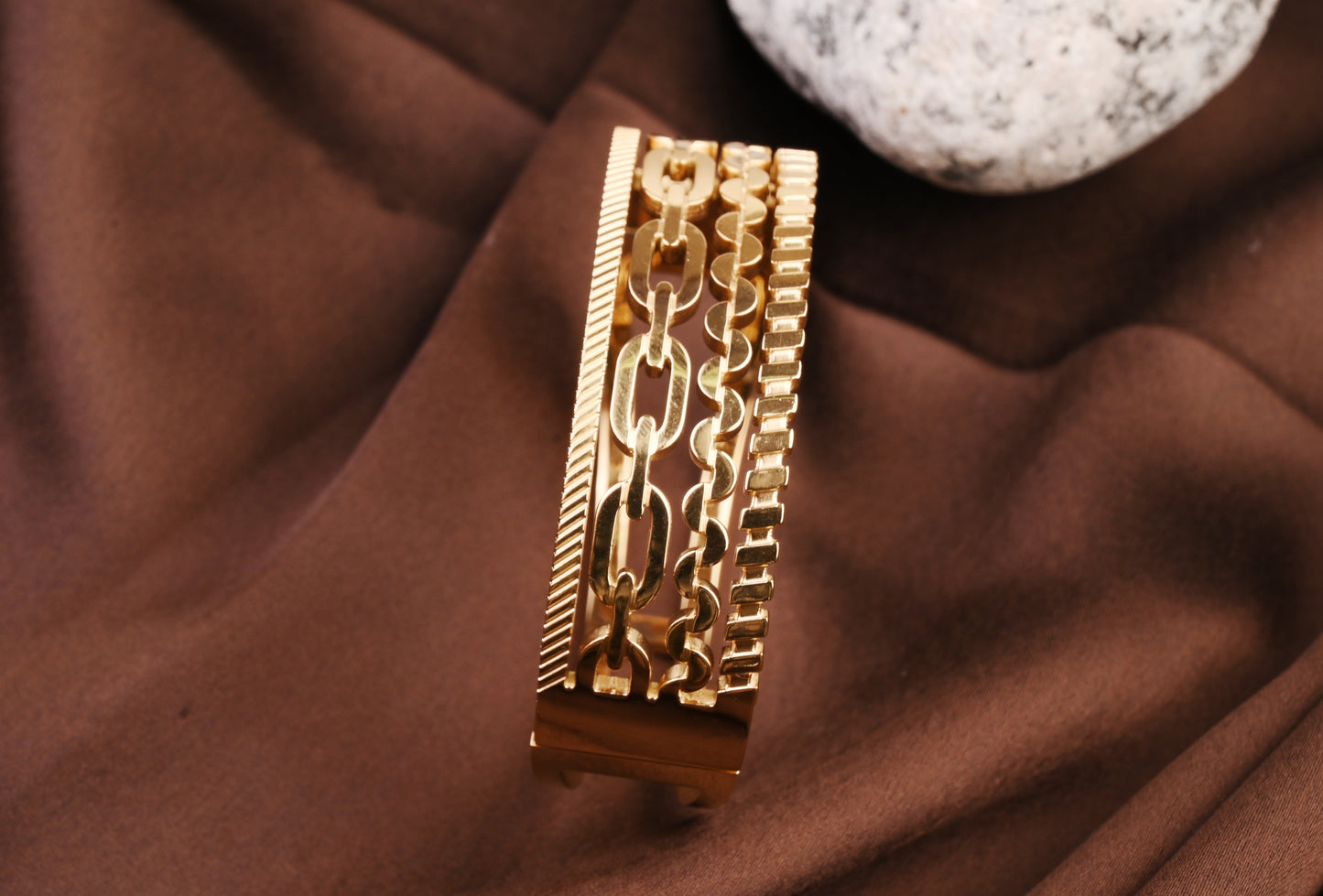 Golden Chain Link Luxe Bracelet
