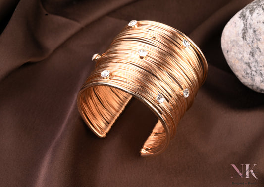 Crystal Wire Cuff Bracelet
