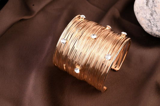 Crystal Wire Cuff Bracelet