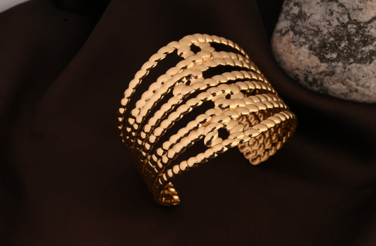 Wave Statement Cuff Bracelet