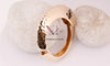 Hammered Glow Statement Bracelet