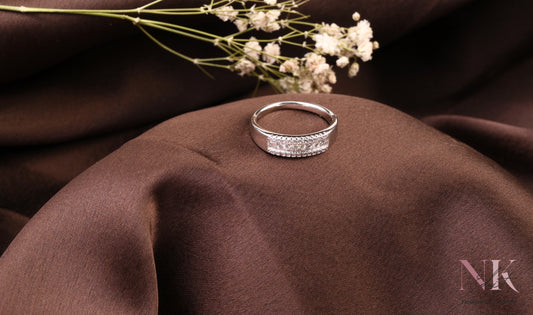 Silver Platinum Band Ring