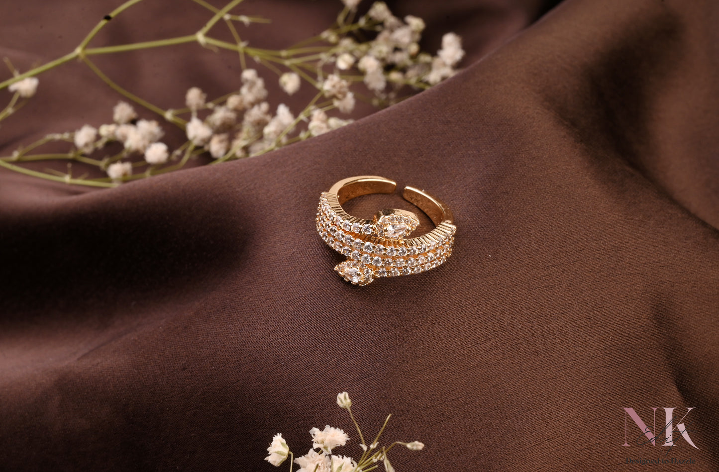Serpent Sparkle Ring