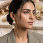 Abstract Geometric Open-Frame Drop Earrings