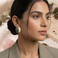 Dual Tone Olive White Elegance Studs