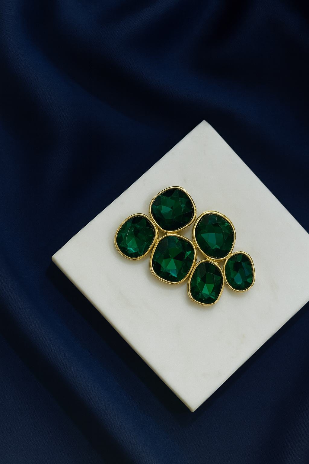 Green Emerald Glow Statement Tiny Bling