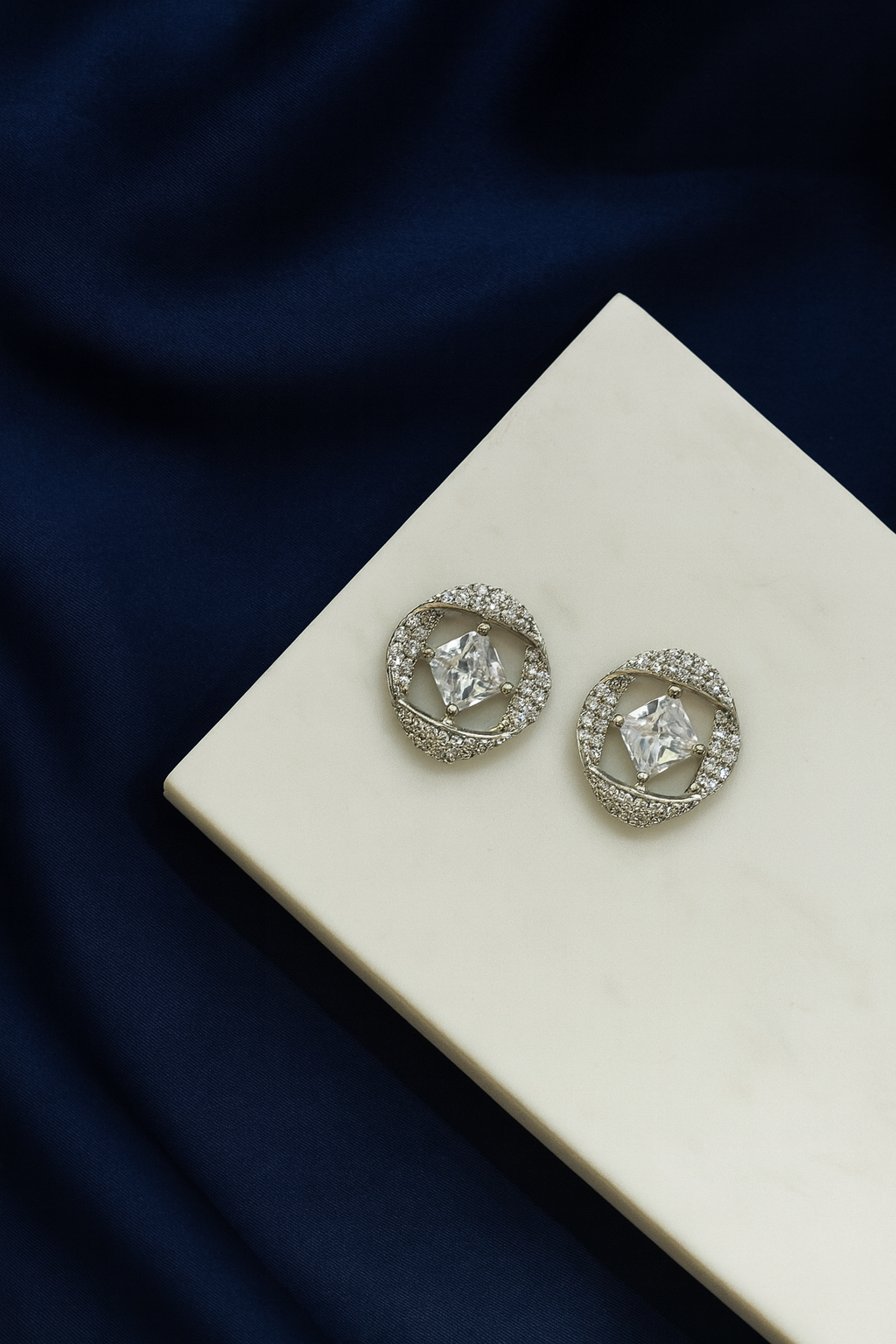 Eternal Sparkle Crystal Stud Earrings
