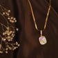 Aurora Glow Pendant Neckline