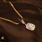 Aurora Glow Pendant Neckline