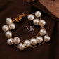 Radiant Pearl Cluster Bracelet