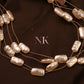 Lustrous Pearl Cascade Neckline