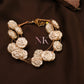 Rose Pearl Charm Bracelet