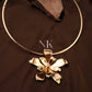 Petal Shine Statement Ring & Neckline Set