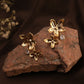 Golden Blossom CZ Studs