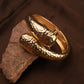Hammered Glow Statement Bracelet